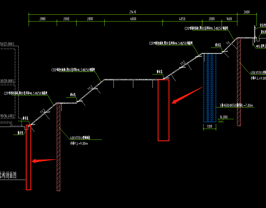 基坑放坡开挖的图纸2